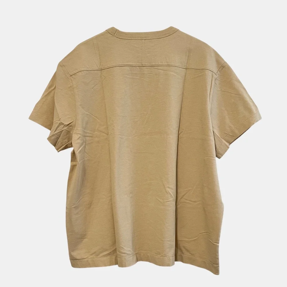 Banana Republic Men Heavyweight Cotton XXL Crewneck Shirt Tan Relaxed Fit NWT
